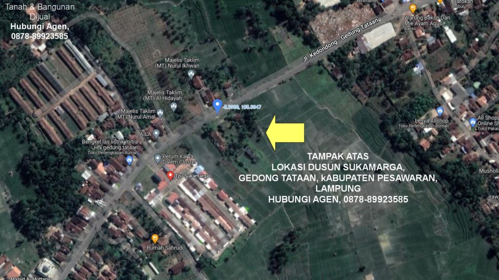 Dijual tanah di gedong tataan